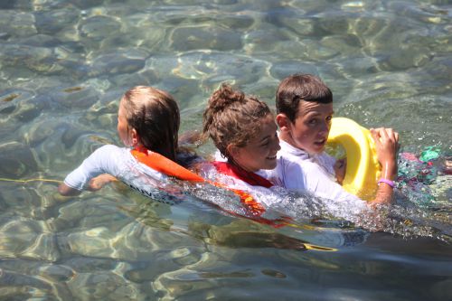Victime ramenée vers la plage.