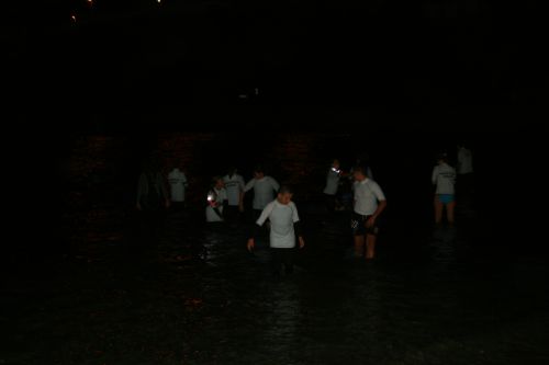 Entrée dans l'eau
